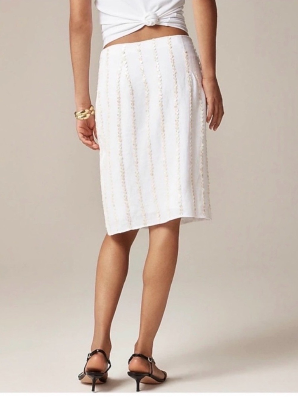 J Crew Collection Shell Linen Skirt - Picture 4 of 11